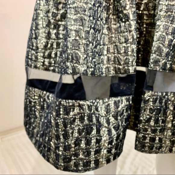 Beautiful Alberto Makali Metallic Dress US 8 - Picture 14 of 16